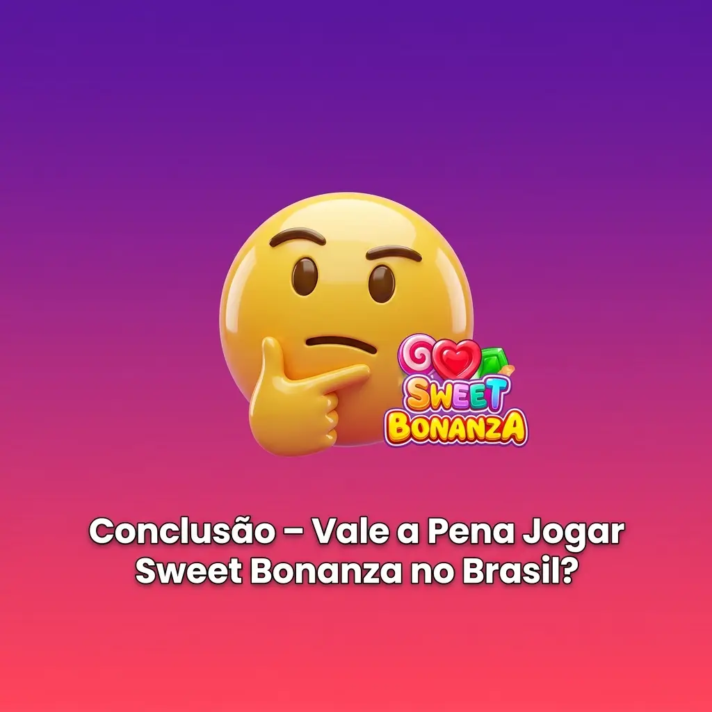 Conclusão sobre Sweet Bonanza: vale a pena jogar no Brasil com RTP de 96,51% e suporte a Pix