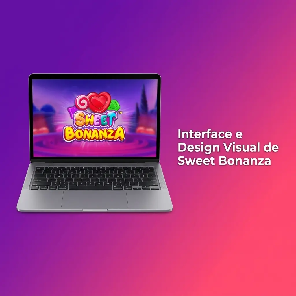 Interface colorida do Sweet Bonanza com grade 6x5, símbolos de frutas, multiplicadores e controles de aposta intuitivos